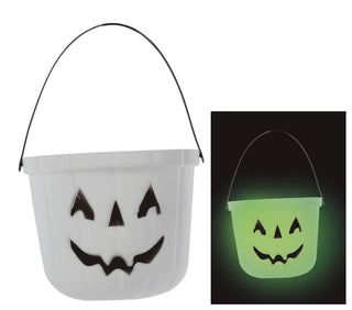 glow in the dark halloween pumpa hink 20cm