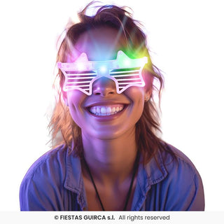 LED-stjärnglasögon, blandade färger