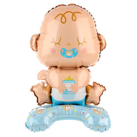 Stående Baby Boy Folieballong 45cm