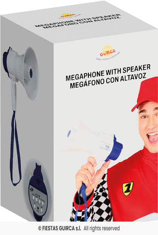 Megafon med högtalare 24 cm