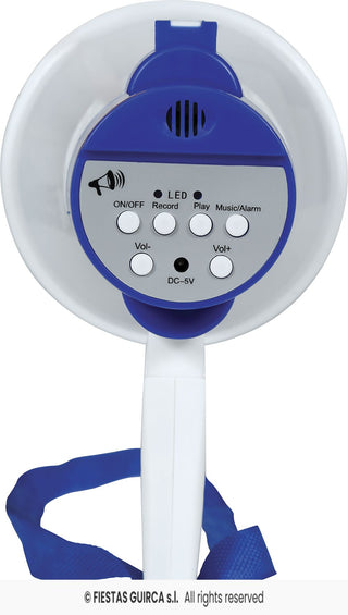Megafon med högtalare 24 cm