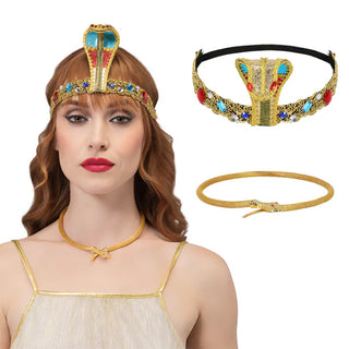 Set Golden Nile (halsband och pannband)
