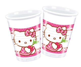 hello kitty Plastmuggar 8st