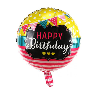 Foil balloon birthday sign