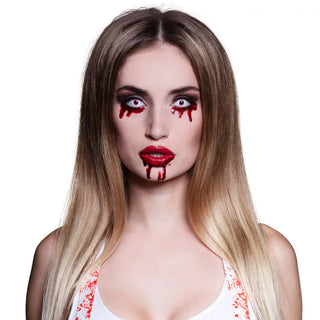 Färgade linser 1 vecka Bloody (par)
