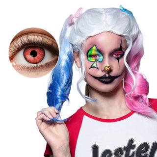 Färgade linser 1 vecka Crazy Clown (par)