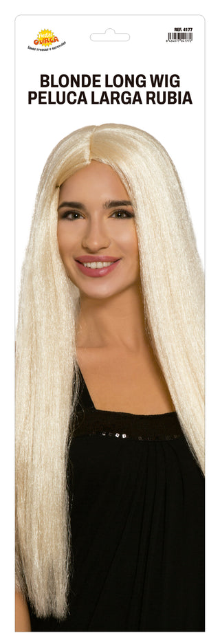 Lång Blond Peruk