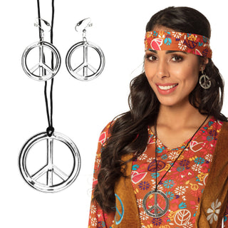 Set Peace Glam (halsband och örhängen)