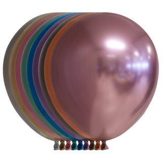 Chromé heliumballonger 48cm