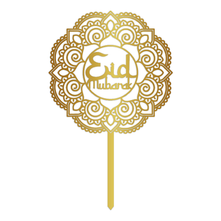 Eid Mubarak Tårtdekoration Akryl