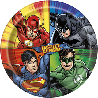 Justice league Paper plate 23cm 8-pack