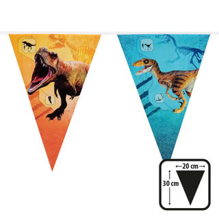 Vimpelbanner T-Rex 30x20cm, 6m