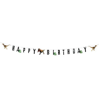 Bokstavsbanderoll T-Rex Happy Birthday, 2,05m