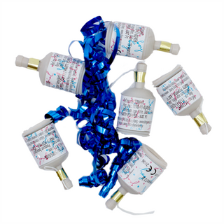 Party Poppers Gold/silver 8-pack