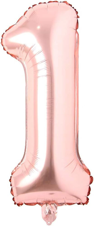 Siffer Heliumballong 86cm Rosé