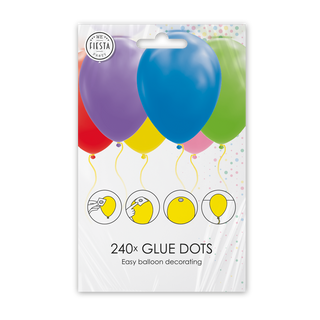 Dubbelhäftande Gele Prickar - Glue Dots 240st