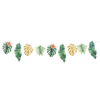 Pappersgirlang, tropiska blad (3 m)
