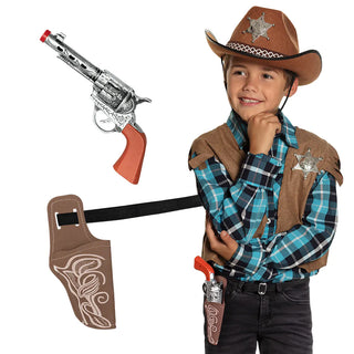 Set Cowboy (gun 30 cm, belt 120 cm and holster)