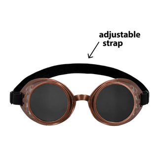 Tillbehörsset Steampunk (partyglasögon, fluga och hängslen)