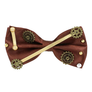 Tillbehörsset Steampunk (partyglasögon, fluga och hängslen)