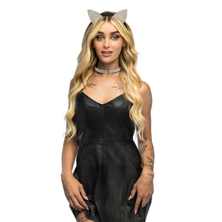 Set Diamant-katt (tiara och halsband)