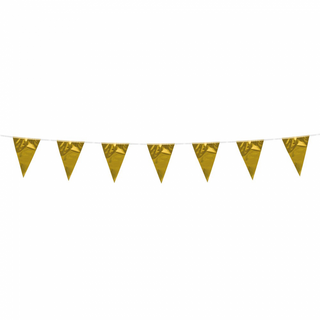 Mini pennant metallic gold 3m