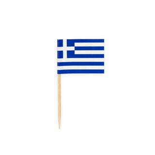Cocktailflagga Grekland 50-pack