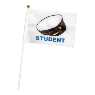 Handflaggor Student, 6-pack