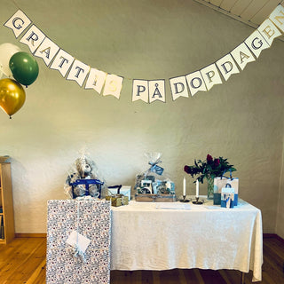 Grattis på Dopdagen Girlang 3,5m