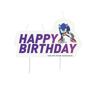 Tårtljus Sonic Happy Birthday