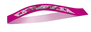 ribbon bride to be cerise pink