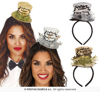 Nyårs Hatt Diadem "Happy new year"