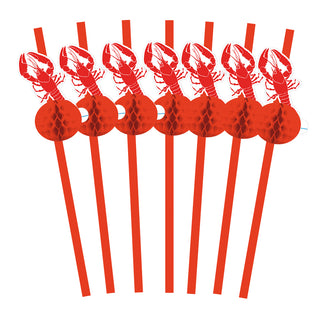Kräftskiva Papperssugrör Honeycomb (8-pack) FSC