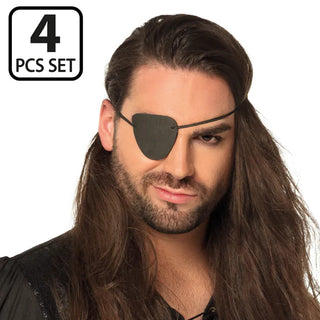 Pirat-ögonlappar (4-pack)