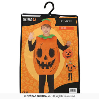 Pumpa maskeraddräkt – barn, 7-9 år (137 cm)