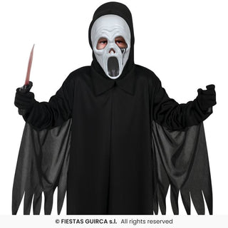 Spöklik lönnmördare maskeraddräkt – barn, 10–12 år (151 cm)