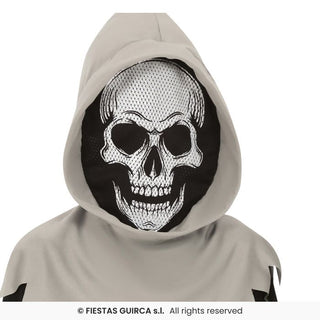 Mystiskt skelett maskeraddräkt – barn, 10-12 år (151 cm)