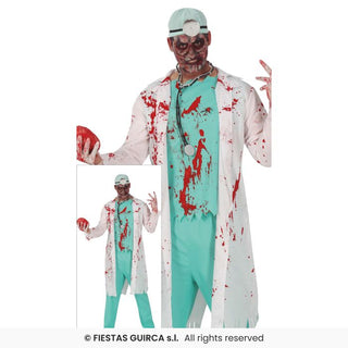 Dräkt Zombie Doktor 14-16 år