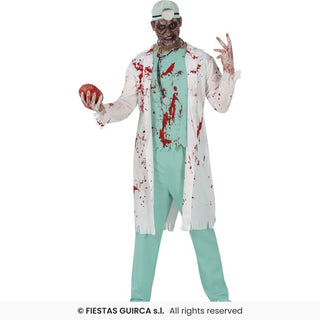 Zombieläkare maskeraddräkt – vuxen, storlek 54-56 (XL)