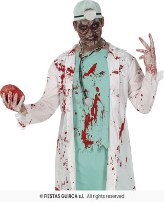 Zombieläkare maskeraddräkt – vuxen, storlek 54-56 (XL)