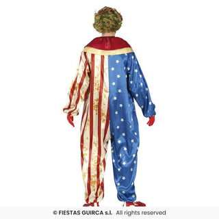 Patriot-clown maskeraddräkt – vuxen, storlek 52-54 (L)