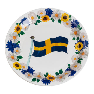 Papperstallrikar Midsommar 23cm 8-pack