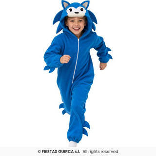 Blå igelkott maskeraddräkt – barn, 7–9 år (137 cm)
