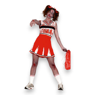 maskeraddräkt zombie cheerleader