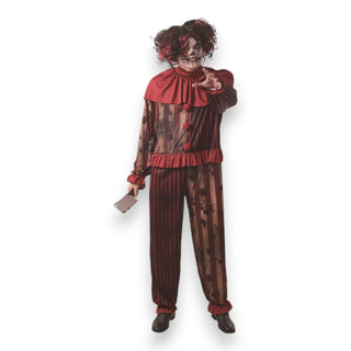 masquerade costume scary clown unisex