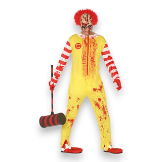 Maskeraddräkt Blodig Burger Clown