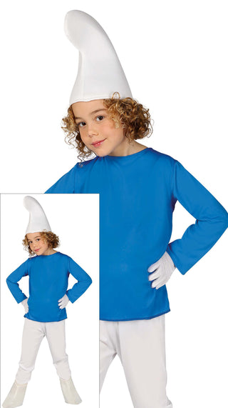 smurf barndräkt 7-9år