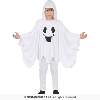 Spökponcho maskeraddräkt – barn, 7-9 år (137 cm)