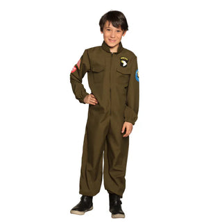 Jetpilot maskeraddräkt – barn, 7–9 år