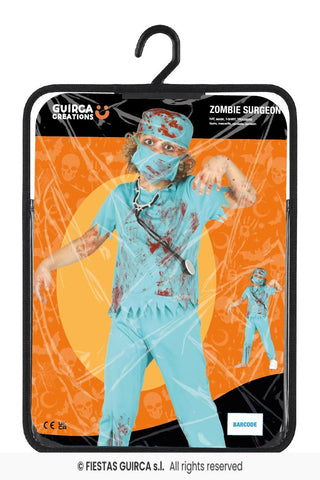 Zombiekirurg maskeraddräkt – barn, 7-9 år (137 cm)